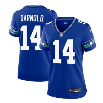 Women's Seattle Seahawks #14 Sam Darnold Royal 2024 F.U.S.E Vapor Limited Stitched Football Jersey Women's Seattle Seahawks #14 Sam Darnold Royal 2024 F.U.S.E Vapor Limited Stitched Football Jersey