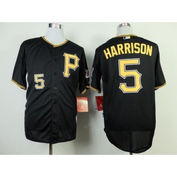 Pirates #5 Josh Harrison Black Cool Base Stitched MLB Jersey Pirates #5 Josh Harrison Black Cool Base Stitched MLB Jersey