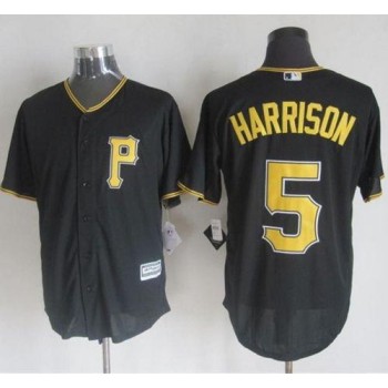 Pirates #5 Josh Harrison Black New Cool Base Stitched MLB Jersey Pirates #5 Josh Harrison Black New Cool Base Stitched MLB Jersey