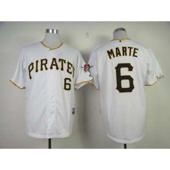 Pirates #6 Starling Marte White Cool Base Stitched MLB Jersey Pirates #6 Starling Marte White Cool Base Stitched MLB Jersey