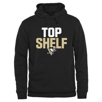 Pittsburgh Penguins Top Shelf Pullover Hoodie Black Pittsburgh Penguins Top Shelf Pullover Hoodie Black