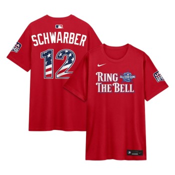 Men's National League #12 Kyle Schwarber Nike Red 2026 All-Star Game Name & Number T-Shirt