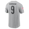 Men's Cincinnati Bengals Joe Burrow Gray 2024 Salute To Service Name & Number T-Shirt