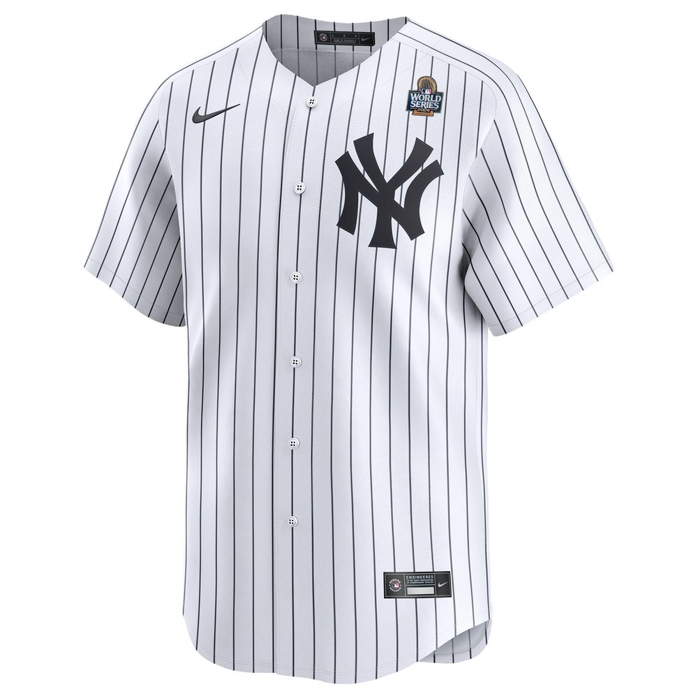 Men's New York Yankees #27 Giancarlo Stanton White 2024 World Series Limited Player Jersey