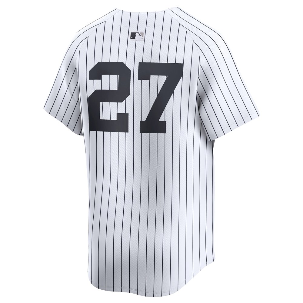 Men's New York Yankees #27 Giancarlo Stanton White 2024 World Series Limited Player Jersey