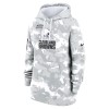 Women's Cleveland Browns Arctic Camo 2024 Salute To Service Club Fleece Pullover Hoodie
