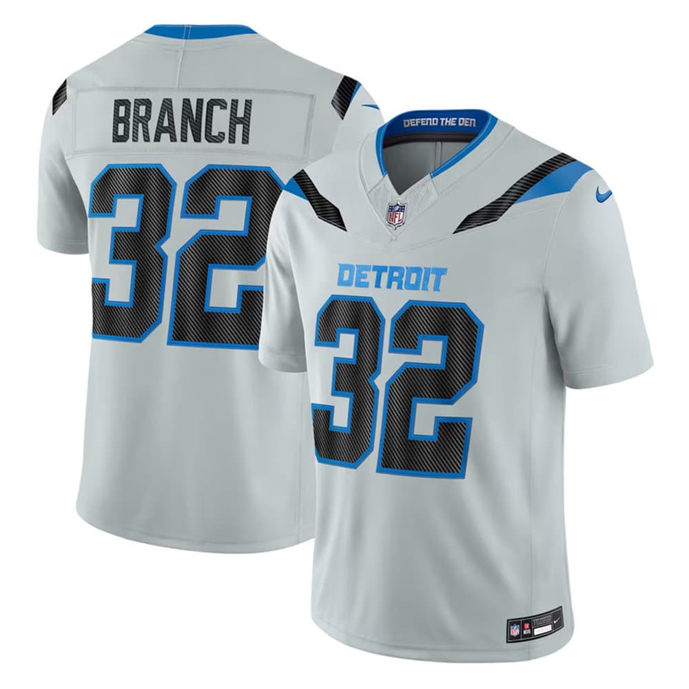 Youth Detroit Lions #32 Brian Branch Grey 2026 Rivalries Collection Vapor F.U.S.E. Limited Jersey