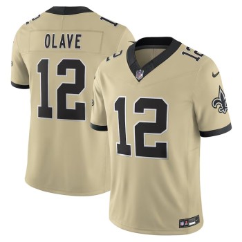 Men's New Orleans Saints #12 Chris Olave Nike Gold Alternate Gameday Golds Alternate Vapor F.U.S.E. Limited Jersey Men's New Orleans Saints #12 Chris Olave Nike Gold Alternate Gameday Golds Alternate Vapor F.U.S.E. Limited Jersey