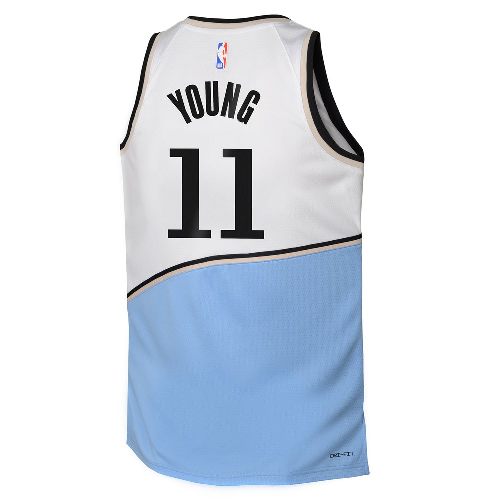 Youth Atlanta Hawks Trae Young White 2024/25 Swingman Player Jersey - City Edition