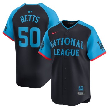 Men's National League #50 Mookie Betts Navy 2024 MLB All-Star Game Limited Player Jersey Men's National League #50 Mookie Betts Navy 2024 MLB All-Star Game Limited Player Jersey