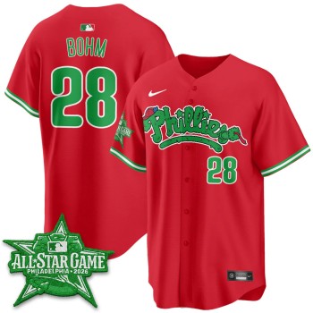 Youth Philadelphia Phillies #28 Alec Bohm Red 2026 MLB All-Star Jersey
