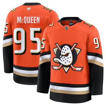 Men's Anaheim Ducks #95 Roger McQueen Orange 2024-25 Home Stitched Hockey Premium Jersey Men's Anaheim Ducks #95 Roger McQueen Orange 2024-25 Home Stitched Hockey Premium Jersey