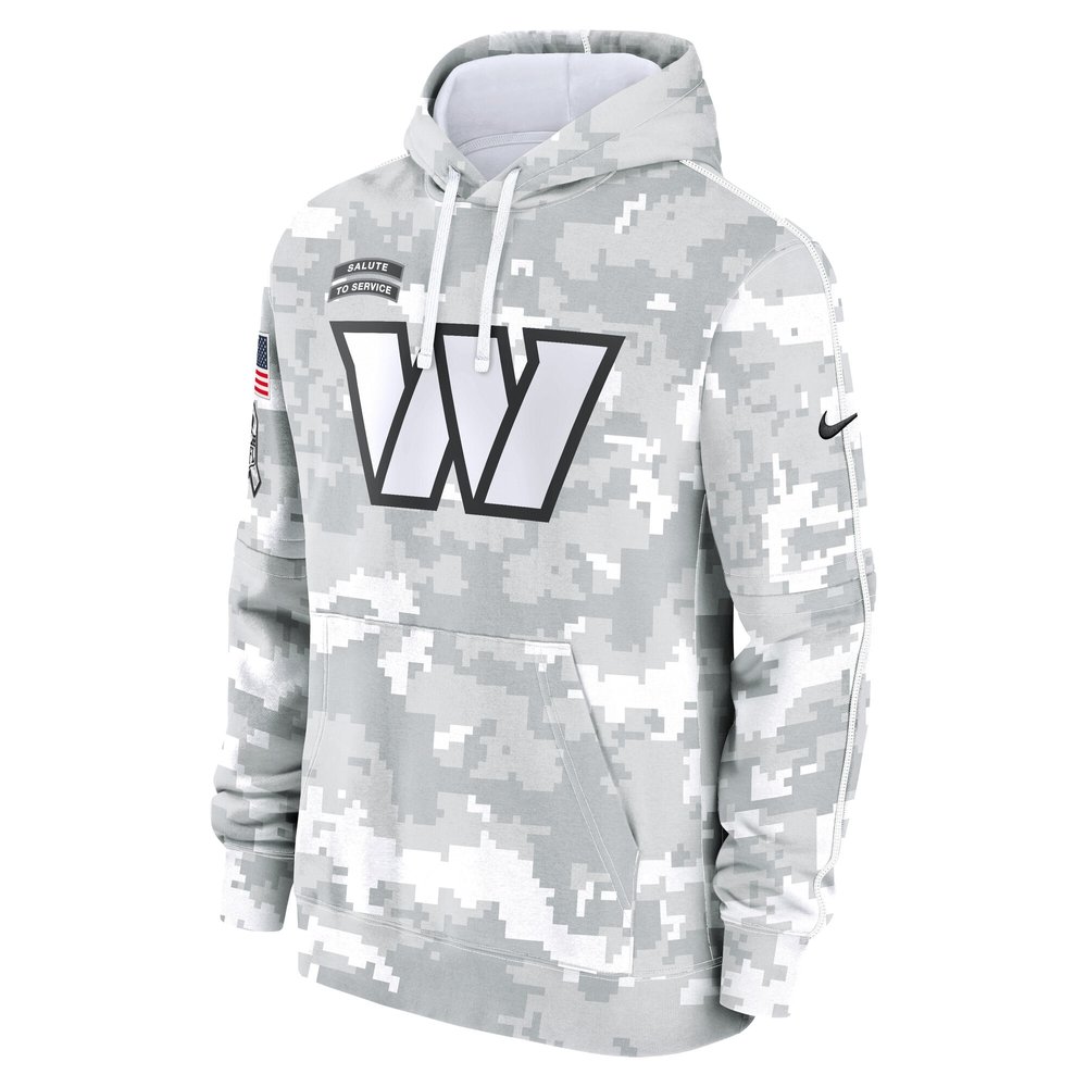 Men's Washington Commanders Arctic Camo 2024 Salute to Service Club Fleece Pullover Hoodie Men's Washington Commanders Arctic Camo 2024 Salute to Service Club Fleece Pullover Hoodie