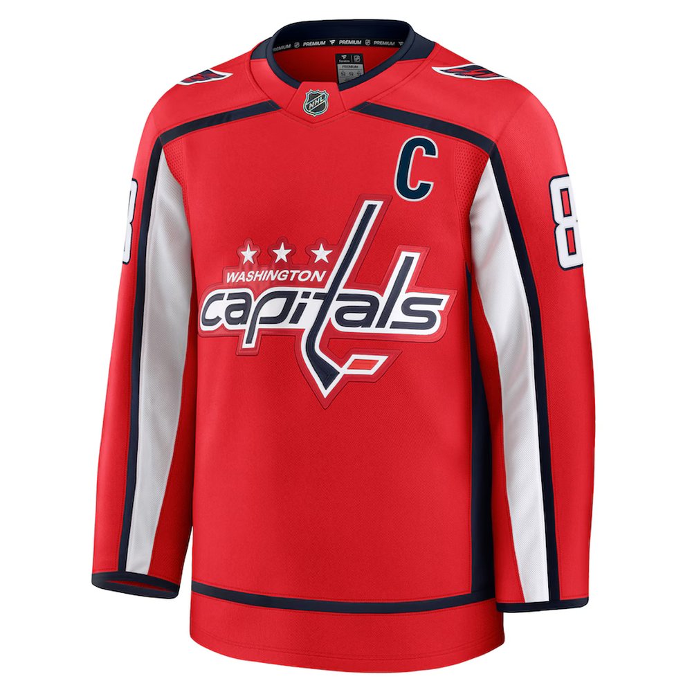 Men's Washington Capitals #8 Alexander Ovechkin Red Home Premium Jersey