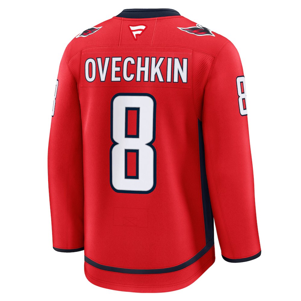 Men's Washington Capitals #8 Alexander Ovechkin Red Home Premium Jersey