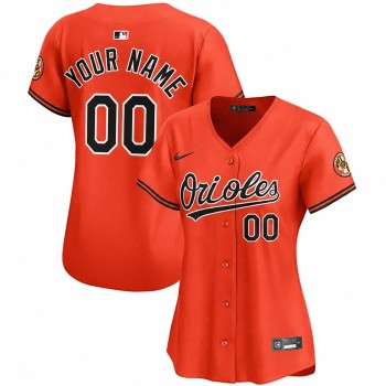 Women's Baltimore Orioles Nike Orange Alternate Replica Custom Jersey