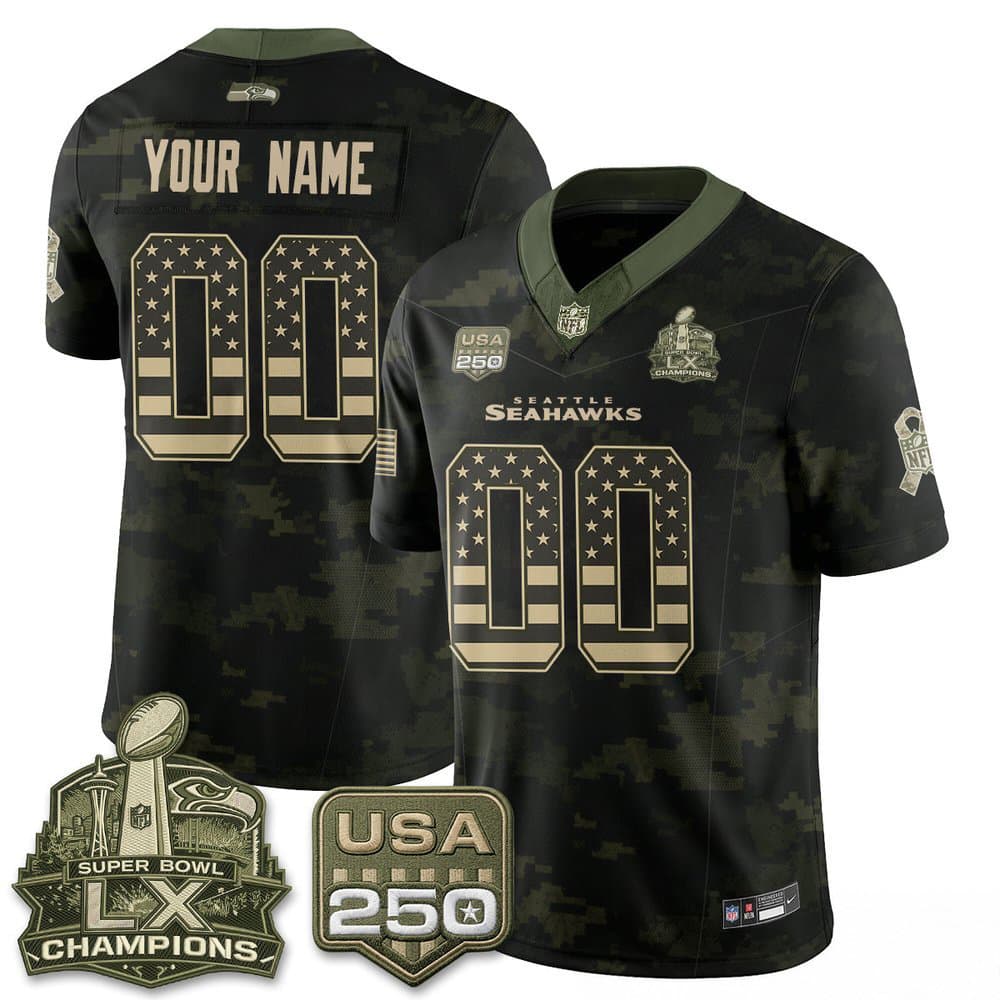 Men's Seattle Seahawks Camo 2026 Salute to Service Edition Vapor F.U.S.E. Limited Custom Jersey Men's Seattle Seahawks Camo 2026 Salute to Service Edition Vapor F.U.S.E. Limited Custom Jersey