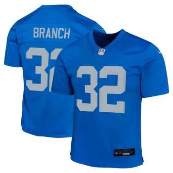 Youth Detroit Lions Brian Branch Blue Alternate Game Jersey Youth Detroit Lions Brian Branch Blue Alternate Game Jersey