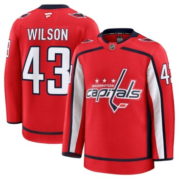 Youth Washington Capitals #43 Tom Wilson Red 2024-25 Home Stitched Hockey Jersey