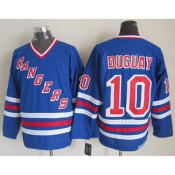 Rangers #10 Ron Duguay Blue CCM Heroes of Hockey Alumni Stitched NHL Jersey
