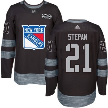 Rangers #21 Derek Stepan Black 1917-2017 100th Anniversary Stitched NHL Jersey Rangers #21 Derek Stepan Black 1917-2017 100th Anniversary Stitched NHL Jersey