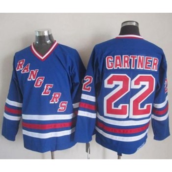 Rangers #22 Mike Gartner Blue CCM Heroes of Hockey Alumni Stitched NHL Jersey Rangers #22 Mike Gartner Blue CCM Heroes of Hockey Alumni Stitched NHL Jersey