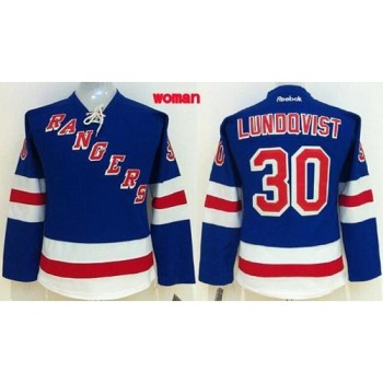 Rangers #30 Henrik Lundqvist Blue Women's Home Stitched NHL Jersey Rangers #30 Henrik Lundqvist Blue Women's Home Stitched NHL Jersey