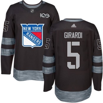 Rangers #5 Dan Girardi Black 1917-2017 100th Anniversary Stitched NHL Jersey Rangers #5 Dan Girardi Black 1917-2017 100th Anniversary Stitched NHL Jersey