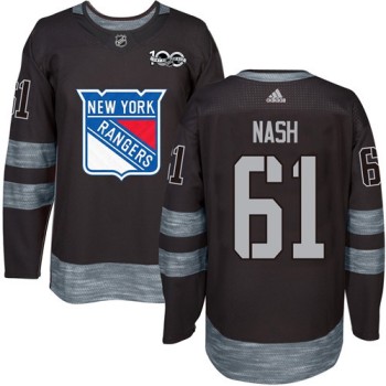 Rangers #61 Rick Nash Black 1917-2017 100th Anniversary Stitched NHL Jersey Rangers #61 Rick Nash Black 1917-2017 100th Anniversary Stitched NHL Jersey