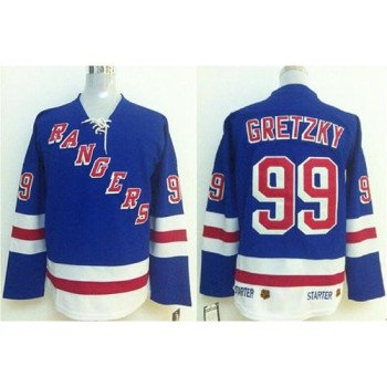 Rangers #99 Wayne Gretzky Blue Stitched NHL Jersey Rangers #99 Wayne Gretzky Blue Stitched NHL Jersey