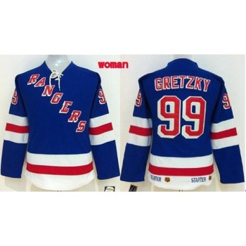 Rangers #99 Wayne Gretzky Blue Women's Home Stitched NHL Jersey Rangers #99 Wayne Gretzky Blue Women's Home Stitched NHL Jersey