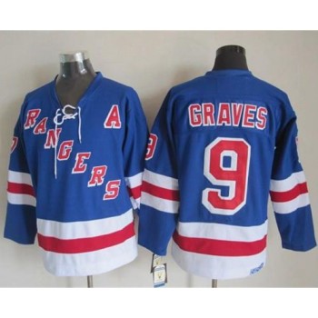 Rangers #9 Adam Graves Light Blue CCM Throwback Stitched NHL Jersey Rangers #9 Adam Graves Light Blue CCM Throwback Stitched NHL Jersey