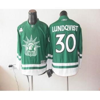 Rangers St Patty's Day #30 Henrik Lundqvist Green Youth Stitched NHL Jersey Rangers St Patty's Day #30 Henrik Lundqvist Green Youth Stitched NHL Jersey