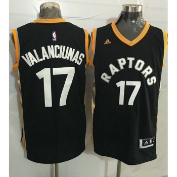 Raptors #17 Jonas Valanciunas Black/Gold Stitched NBA Jersey Raptors #17 Jonas Valanciunas Black/Gold Stitched NBA Jersey