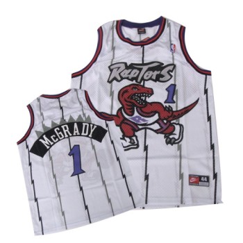 Raptors #1 Tracy McGrady White Swingman Stitched NBA Jersey Raptors #1 Tracy McGrady White Swingman Stitched NBA Jersey