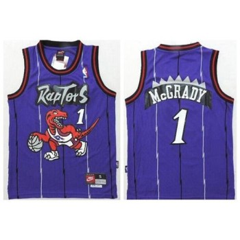 Raptors #1 Tracy Mcgrady Purple Throwback Youth Stitched NBA Jersey Raptors #1 Tracy Mcgrady Purple Throwback Youth Stitched NBA Jersey