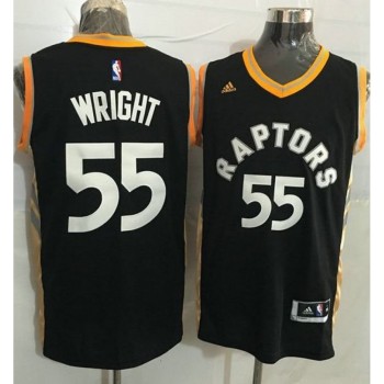 Raptors #55 Delon Wright Black/Gold Stitched NBA Jersey Raptors #55 Delon Wright Black/Gold Stitched NBA Jersey