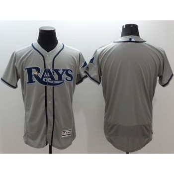 Rays Blank Grey Flexbase Authentic Collection Stitched MLB Jersey Rays Blank Grey Flexbase Authentic Collection Stitched MLB Jersey