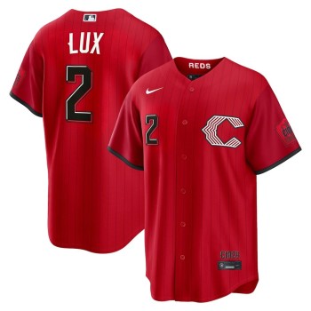 Youth Cincinnati Reds #2 Gavin Lux Red 2026 City Connect Stitched Jersey