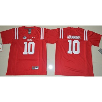 Rebels #10 Eli Manning Red Stitched Youth NCAA Jersey Rebels #10 Eli Manning Red Stitched Youth NCAA Jersey