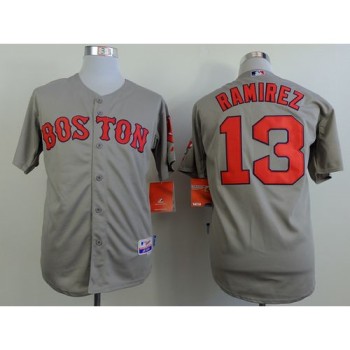 Red Sox #13 Hanley Ramirez Grey Cool Base Stitched MLB Jersey Red Sox #13 Hanley Ramirez Grey Cool Base Stitched MLB Jersey