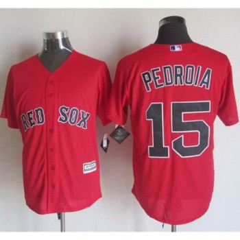 Red Sox #15 Dustin Pedroia Red New Cool Base Stitched MLB Jersey Red Sox #15 Dustin Pedroia Red New Cool Base Stitched MLB Jersey