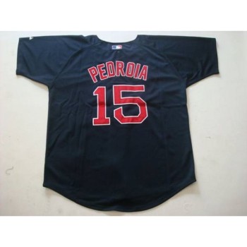 Red Sox #15 Dustin Pedroia Stitched Dark Blue MLB Jersey Red Sox #15 Dustin Pedroia Stitched Dark Blue MLB Jersey