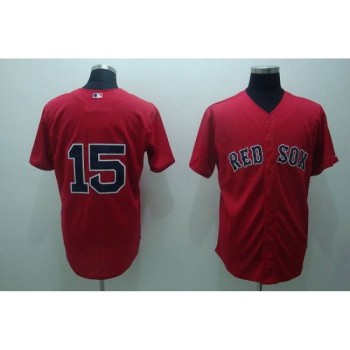 Red Sox #15 Dustin Pedroia Stitched Red MLB Jersey Red Sox #15 Dustin Pedroia Stitched Red MLB Jersey