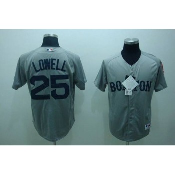 Red Sox #25 Mike Lowell Stitched Grey MLB Jersey Red Sox #25 Mike Lowell Stitched Grey MLB Jersey