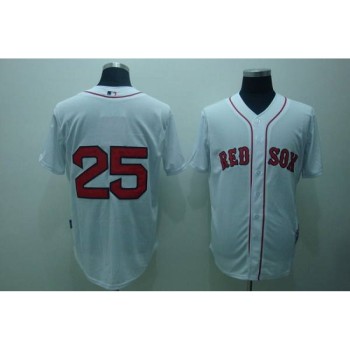Red Sox #25 Mike Lowell Stitched White MLB Jersey Red Sox #25 Mike Lowell Stitched White MLB Jersey