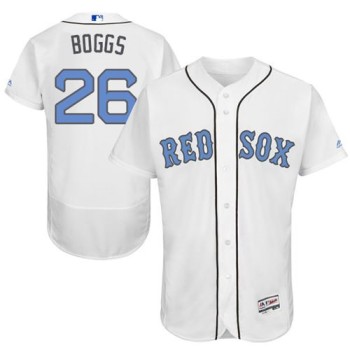 Red Sox #26 Wade Boggs White Flexbase Authentic Collection 2016 Father's Day Stitched MLB Jersey Red Sox #26 Wade Boggs White Flexbase Authentic Collection 2016 Father's Day Stitched MLB Jersey