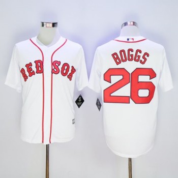 Red Sox #26 Wade Boggs White New Cool Base Stitched MLB Jersey Red Sox #26 Wade Boggs White New Cool Base Stitched MLB Jersey