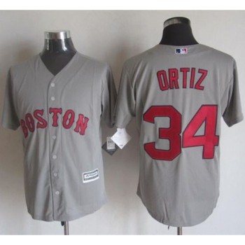 Red Sox #34 David Ortiz Grey New Cool Base Stitched MLB Jersey Red Sox #34 David Ortiz Grey New Cool Base Stitched MLB Jersey
