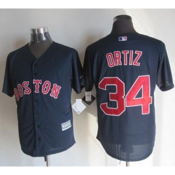 Red Sox #34 David Ortiz Navy Blue New Cool Base Stitched MLB Jersey Red Sox #34 David Ortiz Navy Blue New Cool Base Stitched MLB Jersey